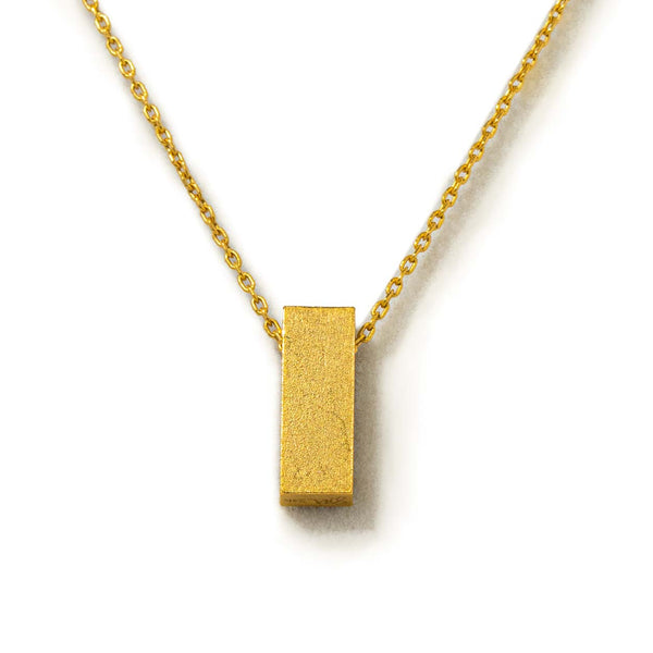 24k Gold Brick Pendant